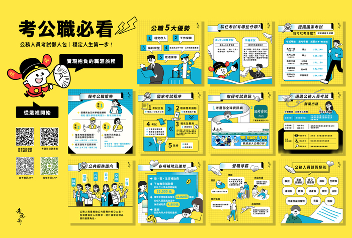 考選部「公務人員考試懶人包」宣導圖片