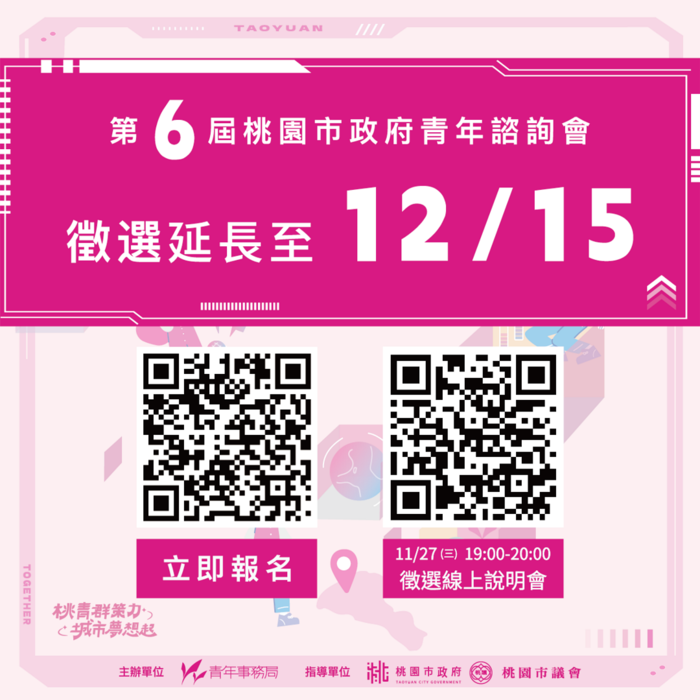 桃園市政府辦理第六屆桃園市政府青年諮詢會圖片