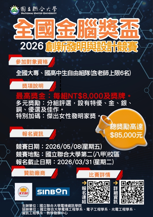 2026年全國金腦獎盃創新發明與設計競賽圖片